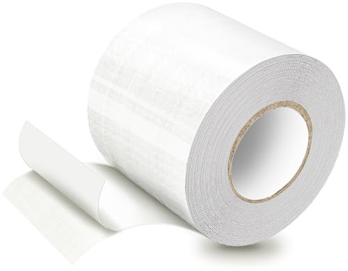 HONGTAISHENG Cinta de lona PE, parches para lona, 10 m × 8 cm, transparente