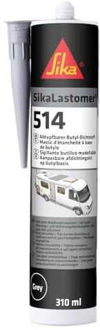 SIKA - Butyldichtstoff - SikaLastomer-514 Abdichtmasse - Grau - 310ml | Abtupfbare Dichtmasse für wiederlösbare Abdichtungen - Dauerklebrig und elastisch - Vielseitig einsetzbar