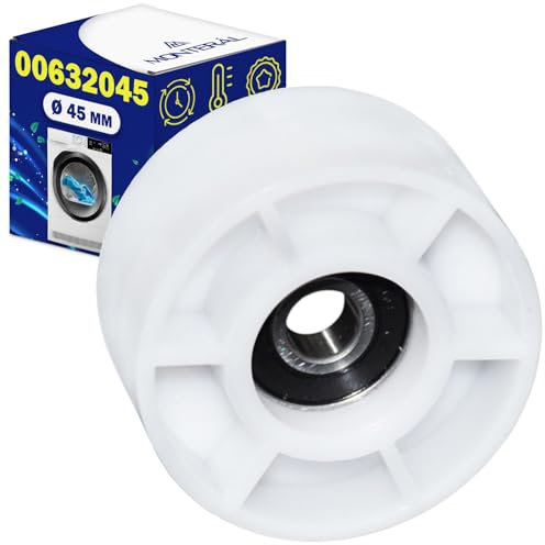 Polea Tensora de Correa Secadora de Ropa Ø 45 mm con Código Original 00632045 632045 para Bosch para Siemens para Constructa para Neff para Balay - MONTERAL