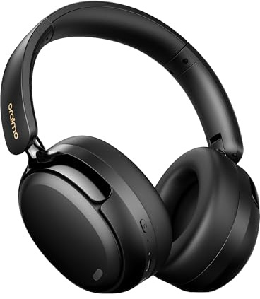 Oraimo Active Noise Cancelling Headphones, Bluetooth Headphones Over Ear, Wireless Headphones 65 Hours Playtime & Bluetooth 5.4 with Deep Bass, Foldable Lightweight, Fast Charging Travel/Work/Phone