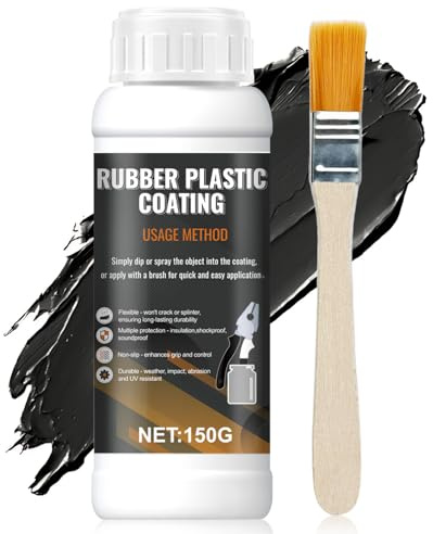 Rivestimento in Gomma Liquida, gomma liquida, Protegge e Ripara,150g – Nero | Rivestimento Protettivo Flessibile e Rimovibile per Pinze e Strumenti per Gioielli fai da Te, Gommas Liquidas per Sigilla