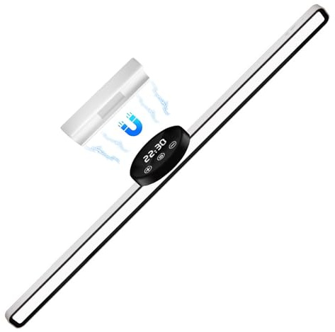 BY-J 21.6 Dimmable Mirror Lights,3 Colors Adjustable Wall Light with Led Light Bar,1800mAh Rechargeable Battery Makeup Light, Magnetic Light Bar for Cabinet,Kitchen,Closet,Bedside,Desk