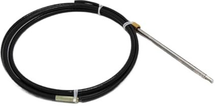 Sistema de dirección mecánica rotativa marina. Conjunto con timón, cable, bisel y kits de conexión de motor.(24Ft)