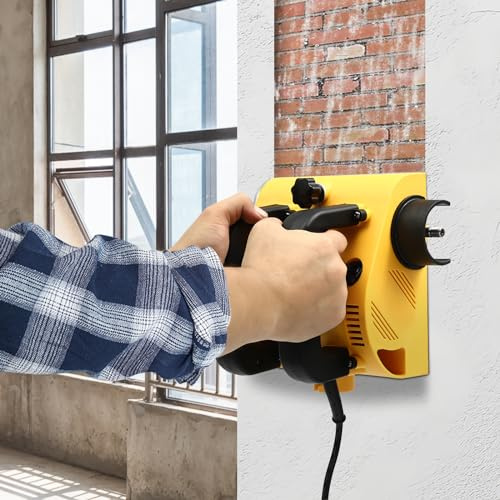 Grattoir mural électrique avec boîte de rangement 1200 W 0-2800 tr/min Rabot mural électrique Profondeur réglable 0-3 mm Pelle à béton Machine Grattoir mural électrique filaire Planificateur for rénov