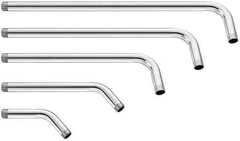 15/20/25/30/35cm Braccio doccia a parete in acciaio inossidabile Soffione doccia Tubo di prolunga Staffa braccio Accessori for la casa bagno 2 pezzi Per Bagno(20cm)