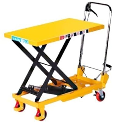 Gerüst Hubwagen Tischwagen Mobiler Aufzug Hebebühne for Lager Werkstatt Haushalt Baugerüst(Single Scissor 150kg Load)