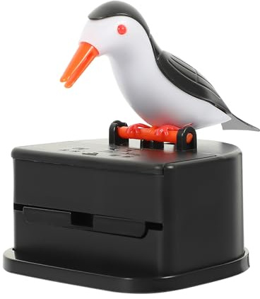 BESPORTBLE Porta Stuzzicadenti Automatico a Pressione Design Creativo Portastuzzicadenti Compatto Nero Coperchio Rimovibile Contenitore Multifunzione per Stuzzicadenti e Accessori per Sala