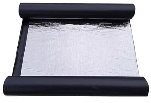 50cm Wide Roofing Felt Repair Tape Asphalt, 1.5mm Shed Roof Felt Adhesive Aluminium Foil, Butyl Sealant Flashing Tape Waterproof Insulation for Roof Leak(30cmx5m)
