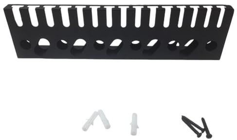 URPIZY Vise Holder Wandmontierter Schraubstockhalter mit 3-Tier-Design für Werkstätten, Garagen & Sheds | Hält bis zu 15 Schraubzwingen, werkzeugspezifische Aufbewahrung ohne Montageaufwand