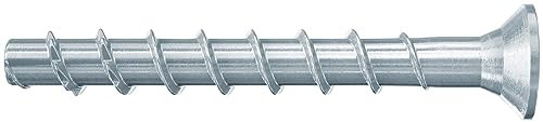 fischer UltraCut FBS II 6x40/5 Senkkopf, leistungsstarke Betonschraube, zur Befestigung in den Bereichen Sanitär, Heizung & Klima, galvanisch verzinkt, 100 Stk.