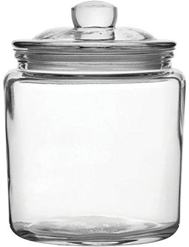 0.9L Biscotti Small Sized Glass Jar for Biscuits or Other Confectionary - 1