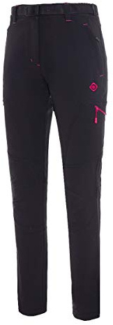 Izas - Pantalón de Senderismo para Mujer - Pantalón Trekking de Invierno - Impermeable y con Bolsillos de Cremallera - Bajo Ajustable Protege del Frío - Secado Rápido - Baltic FW