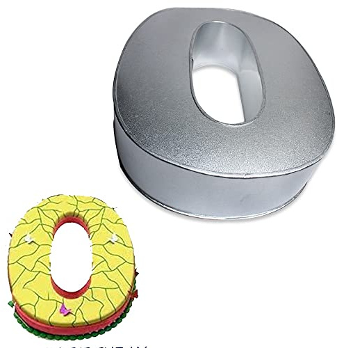 Global Outlet Ltd 0-9 Number Large Individual Cake tins for Baking, Birthday, Wedding Anniversary & Parties, Metallic Cake molds (0)
