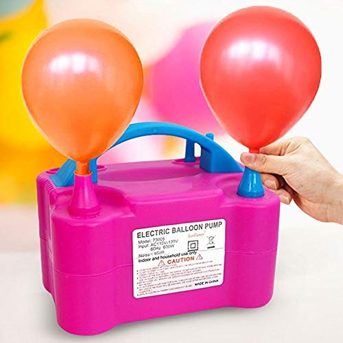 MINGYI Elektrische Luftpumpe, 600 W, Doppelpumpe, elektrische Luftballon, tragbar, für Party, Hochzeit, Geburtstag, Aktivitäten und Dekoration