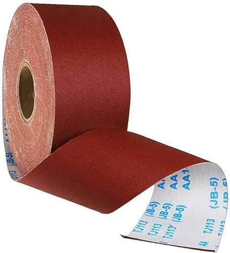Boxonly Abrasive Sanding Rolls 1mx100mm Sandpaper Roll Polishing Tools For Metal and Wood 80 Grits