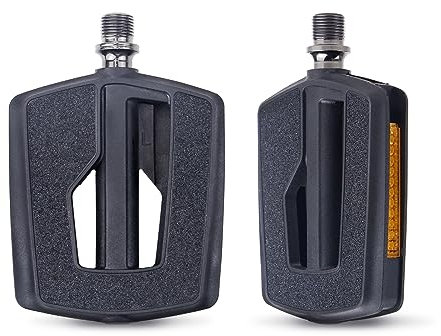 MEGHNA Fahrradpedale mit Reflektoren rutschfest Pedale Zubehör für E-Bike, Trekking Bike, City Bike