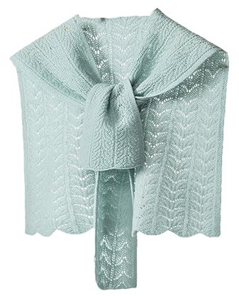 Damen Wollschal Frühling Herbst Licht Luxus Hohlstrick Schal Schal Schal, mint, One size