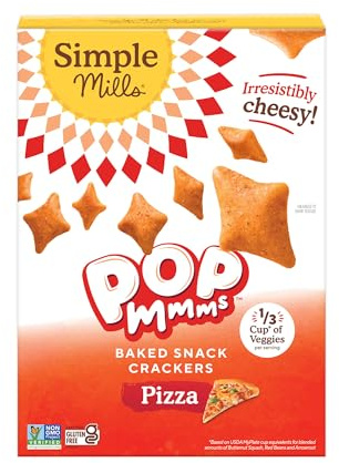 Simple Mills Pop Mmms Pizza gebackene Snack-Knallbonbons, glutenfrei, 118 ml, 1 Stück