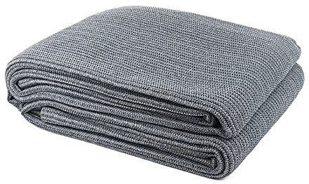 wamovo Vorzeltteppich 250-300x400-600cm atmungsaktiver Campingteppich Zeltteppich Outdoor Teppich grau (250x500cm)