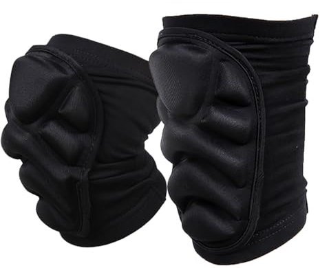 Protective Knee Brace - Thick Sponge Compression Knee Sleeves, Black Volleyball Knee Pads, Collision Avoidance for Men Women Workout Football Dance Gardening Cycling Skating [l]