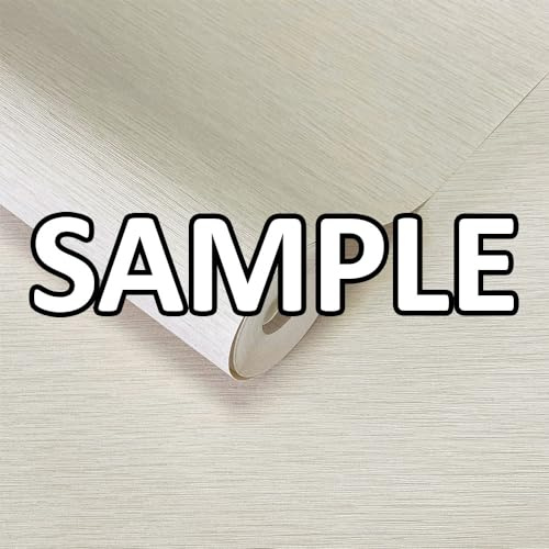World of Wallpaper Roma Linear Texture, Textured, Cream (WOW102) Sample | Easy to apply wallcovering, Heavyweight, Sheen, Feature Wall, Hallway, Bedroom, Kitchen (approx. 50cm x 30cm SAMPLE)