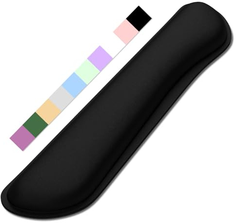 Dapesuom Repose-poignet pour clavier - Joli coussin de poignet en mousse à mémoire de forme pour ordinateur - Soulagement de la douleur - Tapis de souris ergonomique avec base antidérapante pour jeux