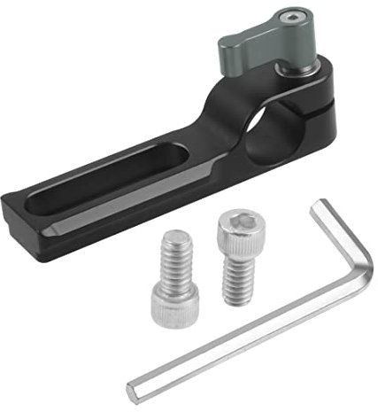 CS PRIORITY Barre universelle standard de 15 mm NATO Rail de serrage avec vis 1/4 pour caméra DSL Poignée supérieure/plaque/cage Gris