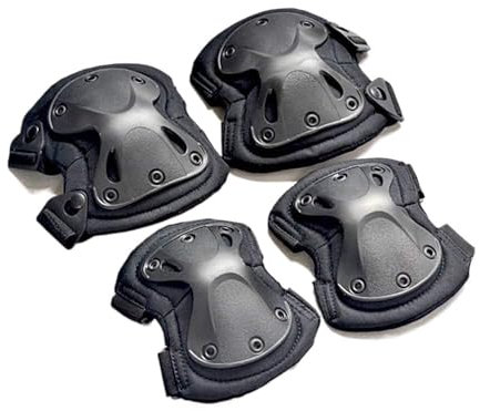MDWZH Knieschoner Knieschützer Taktische Militärische Hard X Knie- Und Ellbogenschützer Taktischer Schutz Sport-Sicherheitspolster Knieschoner Volleyball