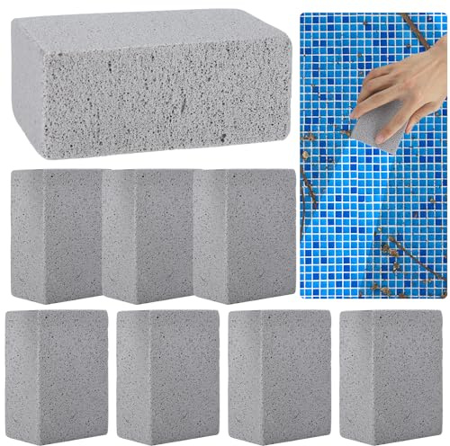 Bimsstein für Pools, Poolreinigung, Bimsstein, Schwimmbad, Fliesenreiniger, Stein für Pools, Spa, Küche, Badezimmer, Fugenmörtel, Betonreinigung, 8 Stück
