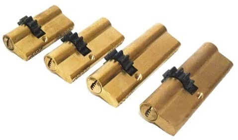 Zylinder, 1 Stück Zylinder 11 Zähne Zahnrad Türzylinder Schlosskern Messing Doppelfeder Super mit AB Schlüssel Zylinderschloss)(73mm)