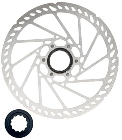 Remeiven Disc Brake Rotor with Centre Lock 160/180 /203/140 mm Bike Brake Rotors for Mtb Mountain Road Bicycle with Disc Braking System (180mm)