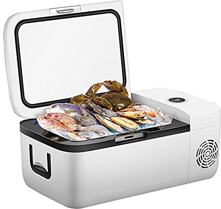 Mini Fridge Car Refrigerators,12 Litre Car Refrigerator Portable Freezer Electric Cooler Box For Car Truck Camper Travel Fishing Outdoor 12v Dc Low Consumption Quiet 45w