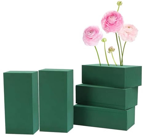 Altaroo 5 Stück Blumensteckschaum, Steckschaum 14 * 8 * 4cm, Steckschaum für Blumen, Steckmasse für kunstblumen, Steckschwamm für Blumen für Frische und Künstliche