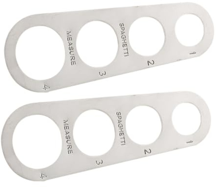 Warmhm 2pièces Lot De Mesureurs De Spaghetti Avec Outil De Mesure De Portions Pour Nouilles Acier Inoxydable
