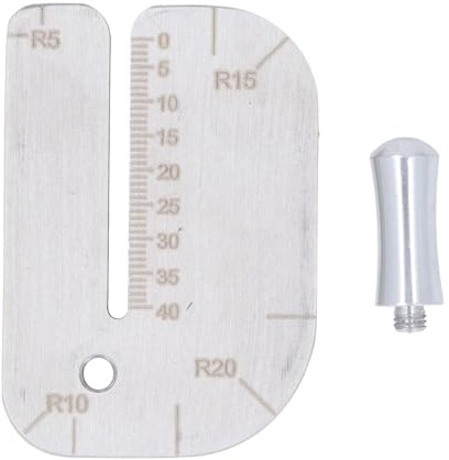 Placa de ayuda para perforar costuras de cuero, herramienta profesional de perforación de cuero de acero inoxidable con marcas de escala claras para manualidades de cuero y