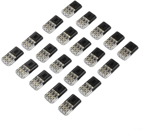 Morsettiere LED senza saldatura, 20 pezzi, D3, connessione rapida e sicura per tutti i fili, senza spelafili, accessorio elettrico