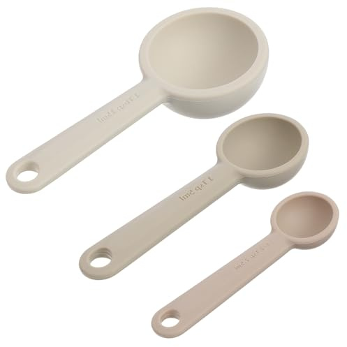 3Pcs TSP(2.5 5 15ml) Single Measuring Spoon, Food Grade Silicone Individual Measure Scoop Only