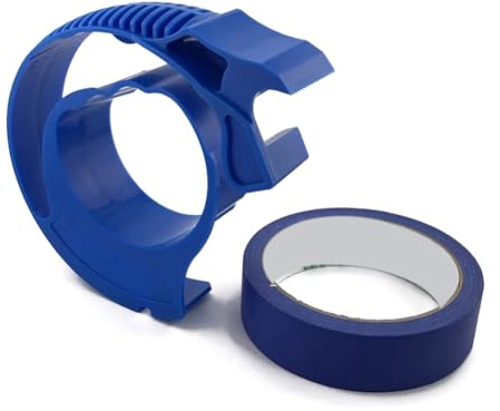 Ounfhtrttk Máquina Dispensadora Aplicadora de Cinta de Enmascarar para Pintor con Herramienta de Corte para Reparar y Embellecer Grietas en Azulejos Azules.