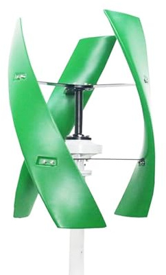 Aerogenerador Turbina aeroneradora vertical for granja casera, molino de viento pequeño Maglev baja velocidad, 5000W, 12V, 24V, 48V, 5KW(Green-acc,48V)