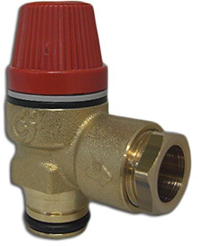 Heatrae Sadia 6 Bar Pushfit Safety Pressure Relief Valve O-Ring Type - 312469