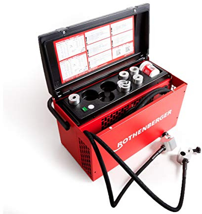 ROTHENBERGER 1500003000 ROFROST Turbo R290 Heizung und Wasserleitungen Einfriergerät, 1-1/4 mit 6 Reduziereinsätzen, 230V, 10mm-54mm Arbeitsbereich Durchmesser