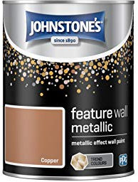 Johnstone's Feature Wall Metallics Paint - Copper 1.25L