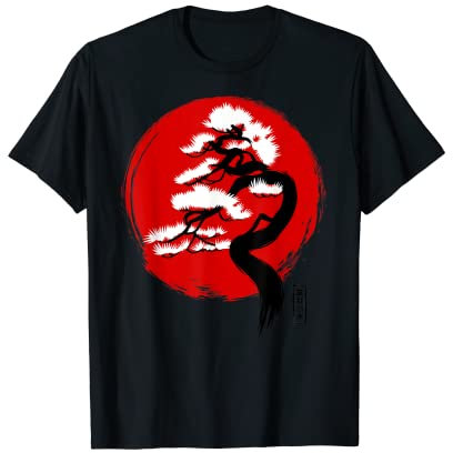 Drapeau japonais avec bonsaï T-Shirt