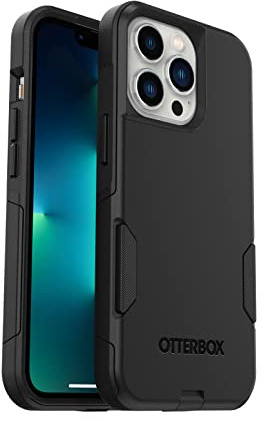 OtterBox Commuter Case for iPhone 13 Pro, Shockproof, Drop proof, Rugged, Protective Case, 3x Tested to Military Standard, No Retail Packaging, Black