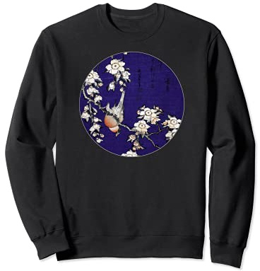 Célèbre art japonais vintage : hokusai cerisier pleureur élégant Sweatshirt