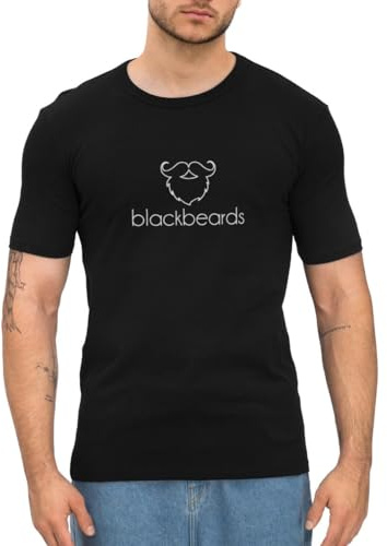 Spreadshirt Bart Blackbeards Bartträger Bartpflege Rasur Herren Slim Fit T-Shirt, XXL, Schwarz