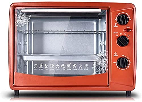 CAZARU Forno Elettrico da Tavolo 30L Macchina da Forno per Uso Domestico Pizza Torta Biscotto Macchina per Il Pane capacità con Timer Controllo della Temperatura Utensili da Cucina