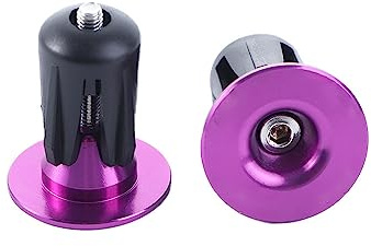 Vctitil 1 Paar Lenkerendstopfen aus Aluminium, für Fahrradlenker, Lenkergriff, Lenkerstopfen für die meisten Fahrräder, Rennräder, Mountainbikes (lila)