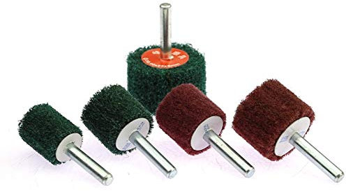 Meule d'angle industrielle Roule à rabat, 10 pièces de 6mm Monté à la volette non tissée de nettoyage de la vadrouille de polissage de la vadrouille de polissage de vadrouillons de rabat for les outil