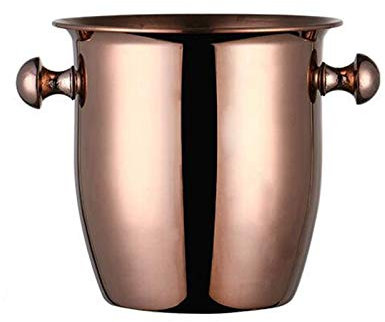 Cuenco para Cubo de Hielo de Acero Inoxidable - Enfriador de champán de Metal - Gran Capacidad de 2/5 L - Adecuado para Bodas, Entretenimiento Festivo, Suministros para Patio de Verano Cubo de Hielo
